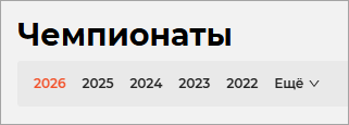 Результаты по годам